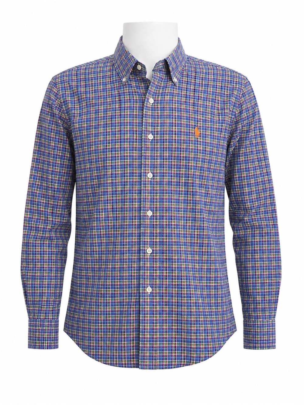 Size S Ralph Lauren Men’s Plaid Pony Logo Long Sleeve Button-Down Shirt